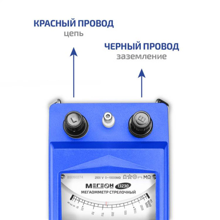 Измеритель сопротивления изоляции (мегаомметр) МЕГЕОН 13230 купить по низкой цене | МАКСПРОФИТ